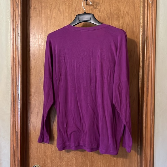 CAbi Serenity Tee Heather Violet Sz XL #3998 EUC - Picture 2 of 6